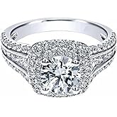MAIHAO New Princess Square Simulation Diamond Ring Double-layer super-flash zircon ring in 925 sterling silve Cubic Zirconia Promise Halo Engagement Wedding Band Ring for Women Size 6-10 (Size 7)