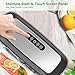Vacuum Sealer Machine, Automatic Food Vacuum Sealer with Smart Stainless Steel Panel Touch Control, Sous Vide Vacuum Sealer Machine with Dry & Moist Sealing and Starter Kit
