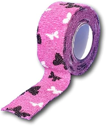 Set of 9 children's band-aids, finger bandage without glue, 2.5 cm x 4.5 m, elastic, water-repellent, cohesive