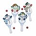 Snowman Paddle Ball Games - Set of 12 - Christmas Toy Game and Stocking Stuffer