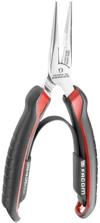 Facom 193A.16CPE 1/2 Round Pliers, Red/Black, 160 mm, Red / Black