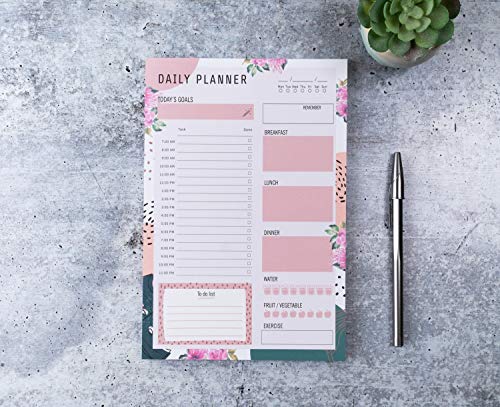 Daily Planner Notepad with 80 Undated Tear-Off Pages 6x9in, Daily to Do List, Daily Schedule Notepad, Fitness Planner… - Image 3