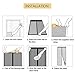 Magnetic Screen Door with Durable Polyester Anti Mosquito Bugs Mesh Curtain Easy to Install Full Frame Velcro, Fits Door Size up to 36