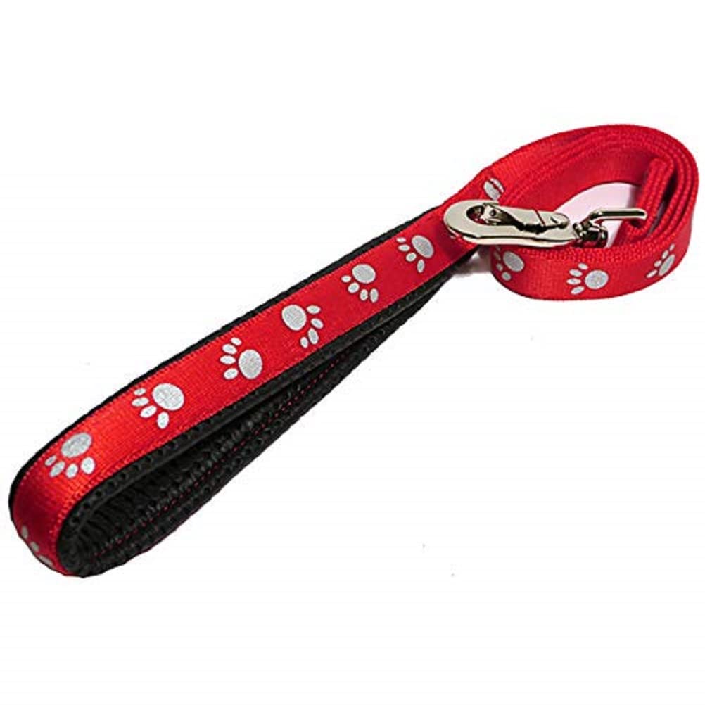Rosewood Soft Protection Reflective Lead, 3/4 x 40-inch, Red