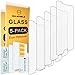 [5-PACK]- Mr.Shield Designed For Samsung Galaxy S6 [Tempered Glass] Screen Protector [0.3mm Ultra Thin 9H Hardness 2.5D Round Edge] with Lifetime Replacement