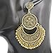 RechicGu Vintage Gold Ethnic Bali Jhumka Jhumki Lotus Mexico Gypsy Dangle Earrings Traditional Ear Studs with Gift Box