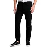 Perry Ellis Mens Double Weave 5-Pocket Pants with Slim Fit and 2-Way Stretch