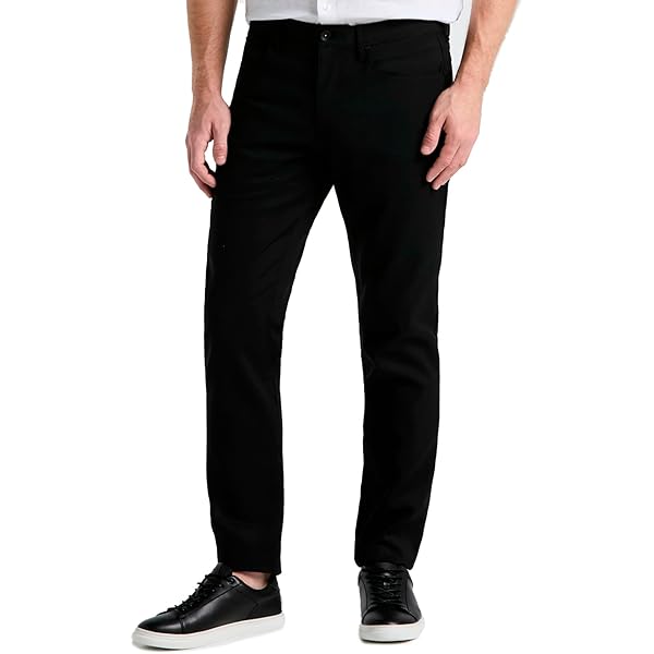 Perry Ellis Men's Slim Fit Flat Front Stretch Dobby Pants