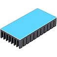 Awxlumv 2Pcs Small Heatsink 2 x 1x 0.4 inch/ 50 x 25 x 10 mm with Pre Thermal Conductive Tape Aluminum Heat Sink for Cooler P