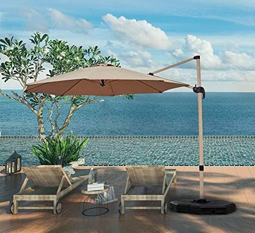 Amazon Com Papajet Cantilever Offset Umbrella Base Plate Set 4 Piece Sand Water Filled Octagon Weight Patio Umbrella Weights Max Capacity 352lbs Pack Of 4 Garden Outdoor