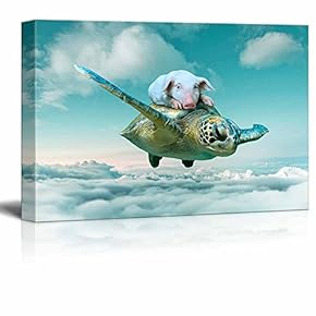 Funny Flying Animals A Little Pig on The...