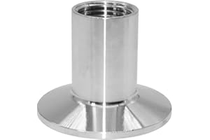 Beduan 1.5" Tri Clamp to 1/2" NPT Female Stainless Steel Sanitary Fitting Home Brew Connector (Ferrule OD 50.5mm)