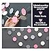 Boston Creative Company Pink Grey White Paper Garland Baby Nursery Decor Baby Shower Decorations Girl Birthday Decoration Wedding Decorations Bridal Shower Decorations