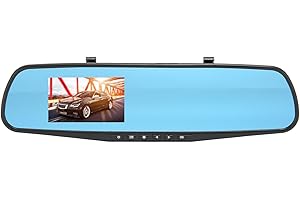 Mirror Dash Cam Backup Camera,1080P Front Dash Cam Rearview Mirror with 3.5 Inch Display, Loop Recording, Motion Detection, f