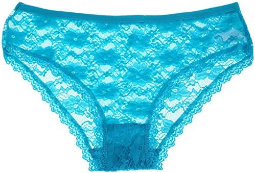 Briefs Women's Transparent Lace Panty Size XXL Lake Blue