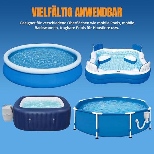 AQhui Pool Repair Kit, Transparent Underwater Tape, 10 cm x 250 cm, Pool Patches, Self-Adhesive, Waterproof Flex Tape, PVC Sealing Tape Can Be Used as a Replacement for Adhesive, Sealant