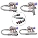 iVict Flexible Extension Hose Compatible with Dyson V15 V11 V10 V8 V7 Cordless Stick Vacuum Cleaner Accessory and Vacuum Attachment Accessories(20 to 63 Inches)