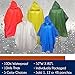 Sara Glove Adult 10 Mil Waterproof Reusable Rain Ponchos Multi-Use, Reusable Rain Gear for Hiking, Camping, Fishing, Festivals