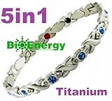 Magnetic Energy Germanium Armband Power Bracelet Health Bio Magnet 5in1 Lady's 313