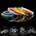 AM Safety Reflective Warning Lighting Sticker Adhesive Tape Roll Strip. for Beautify Bicycle Bike Decoration (Blue)
