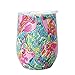 JOZOOES Wine Tumbler Stemless Vacuum Insulated Wine Glass Stainless Steel Tumbler with Lid - 12 OZ Double Wall Insulated Metal Wine Glass, Coffee Mug for Champaign, Cocktail, Beer, Beverage