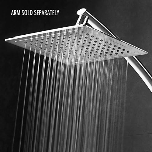 Aquagenix?Razor Mega Size 9" Chrome Face Square Rainfall Shower Head by Interlink Products