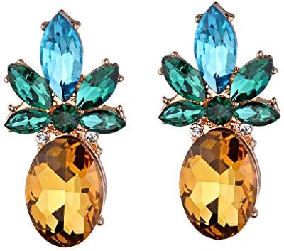 JERKKY Pineapple Earrings for Women Jewelry Hawaiian Vacation Beach Party Jewelry Decoration A#