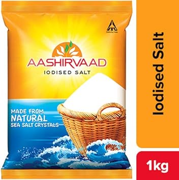 Aashirvaad Salt - Iodised, 1kg Bag