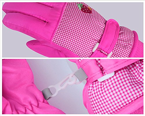 image for Ximkee Ice Skating Gloves for Kids Waterproof Winter Warm Ski Gloves S