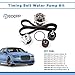 ECCPP Timing Belt Water Pump Kit Fit for Ford Contour 2.0L for Ford Escape 2.0L for Ford Escort 2.0L for Ford Focus 2.0L for Mazda Tribute 2.0L for Mercury Cougar 2.0L for Mercury Mystique 2.0L