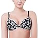 Shitagi New Underwear Women Fshion Black Printing Flower Bra (34B)