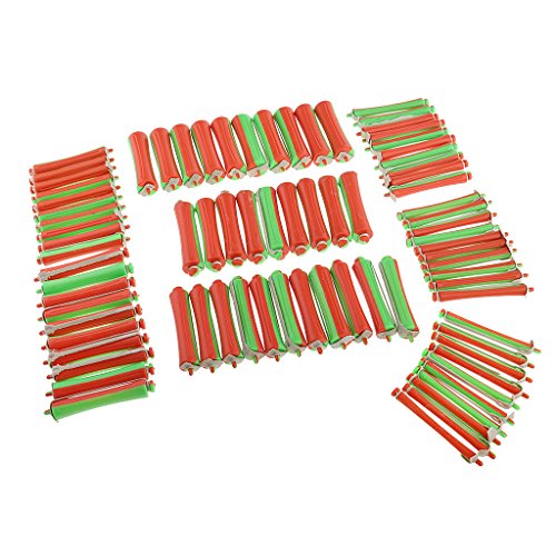 image for MagiDeal Lots 80 Pieces Assorted Sized Plastic Cold Wave Perm Rod Hair
