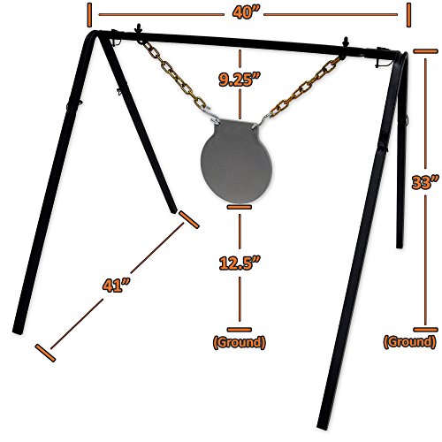 Copper Ridge Outdoors AR500 Target 10 in. Steel Gong with Stand Portable Shooting Target