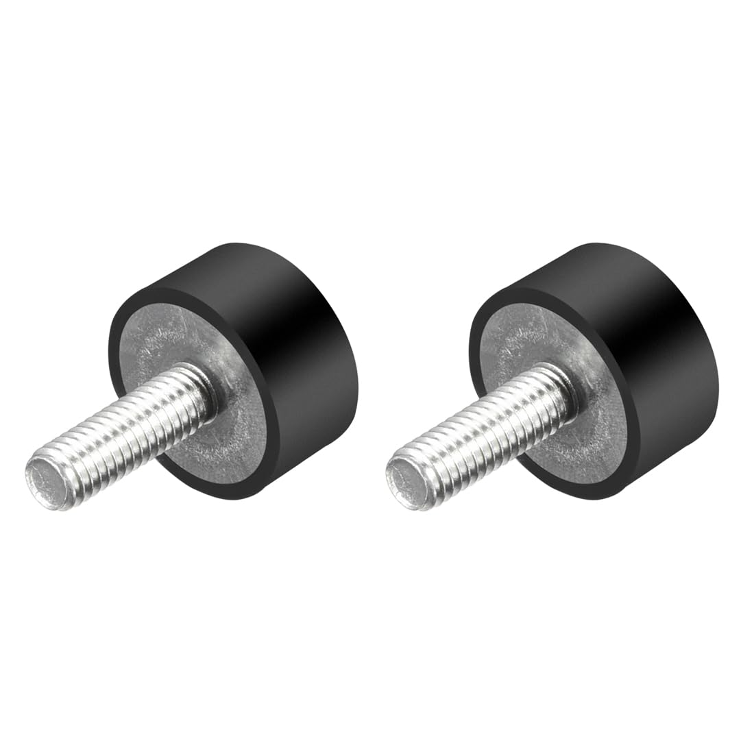 Photo 1 of uxcell M6 Thread Rubber Mounts,Vibration Isolators,Cylindrical Shock Absorber with Studs 20 x 10mm 2pcs