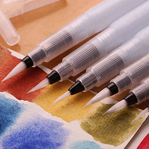 Hatori Nylon Hair Slob Proof Plastic Syringe Paint Pen Touchup Walls Paintbrush (White) Buy
