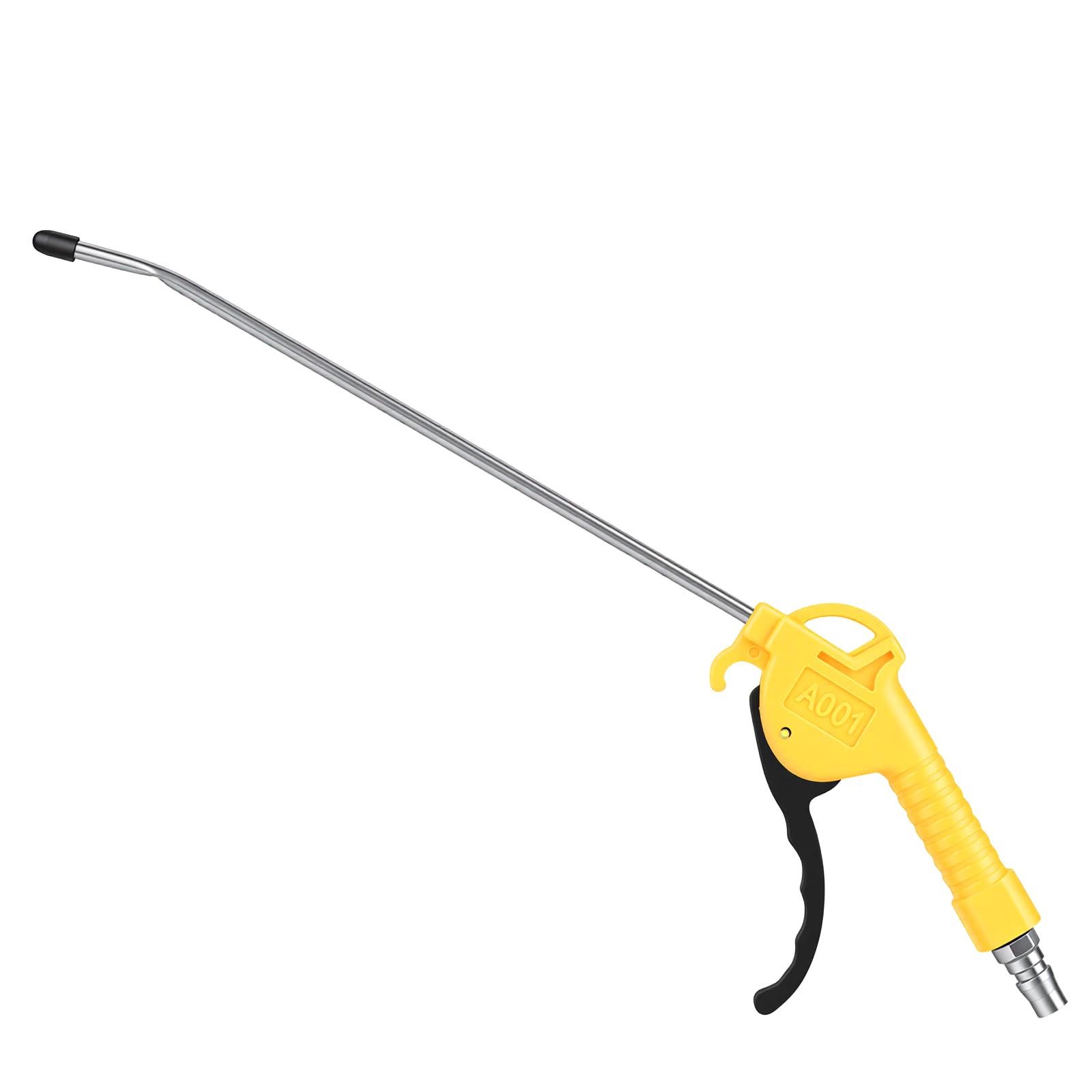Aluminium Alloy Air Blow Gun, 10.4 Inch High Pressure Pneumatic Tool with 1/4 Inch PT Thread, Industrial Dust Removal for Workshop Cleaning, Yellow