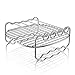 Hiware Air fryer Rack - Fits all 3.7QT – 5.8QT - Multi-purpose Double Layer Rack with Skewers Compatible with Phillips, Gowise etc
