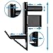 RIGERS J-Hook for Power Rack Attachment - Fit 2x2, 2x3, 3x3 Inch Tube Racks - Support up to 1000 LBS - 3 Pads Liner