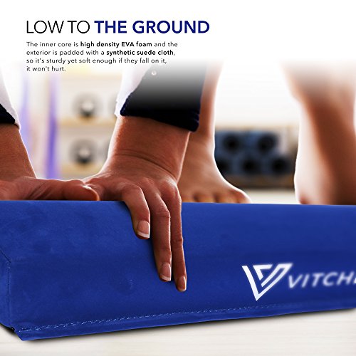 Folding Gymnastics Balance Beam 9ft Long for Kids Toddlers Training Indoor at Home - Build Confidence in Your Child Tumbling Practice Performance - Suede Floor Balancing Beam Lightweight Portable - Thumbnail 6