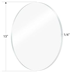1/4" Plexiglass Sheet - 13" Diameter Clear Acrylic