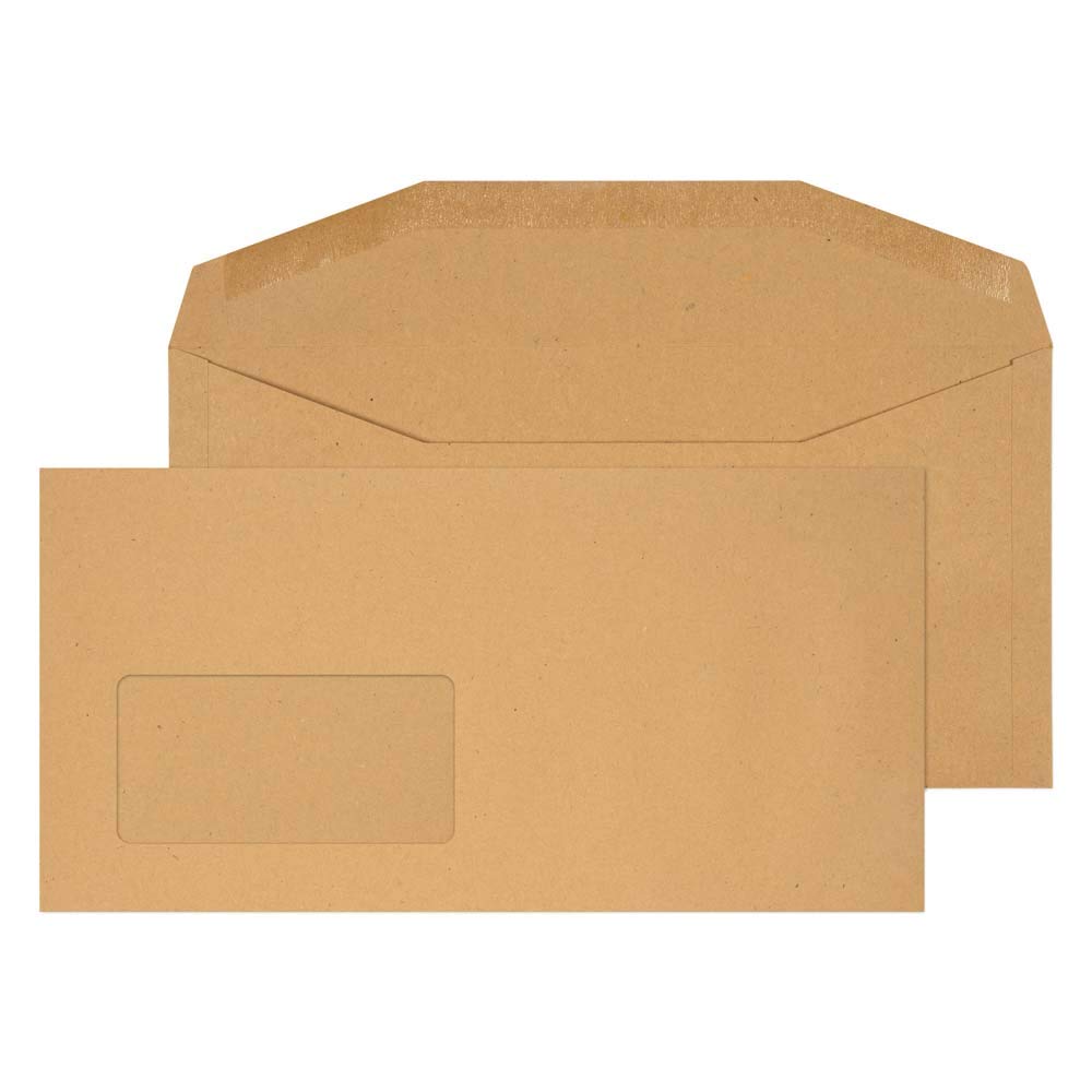 Blake Envelopes Purely Everyday 2904 Kuvertierhüllen Briefumschläge Naßklebung Mit Fenster Manille DL+ 114 x 235 mm - 80g/m² | 1000 Stück — image 1