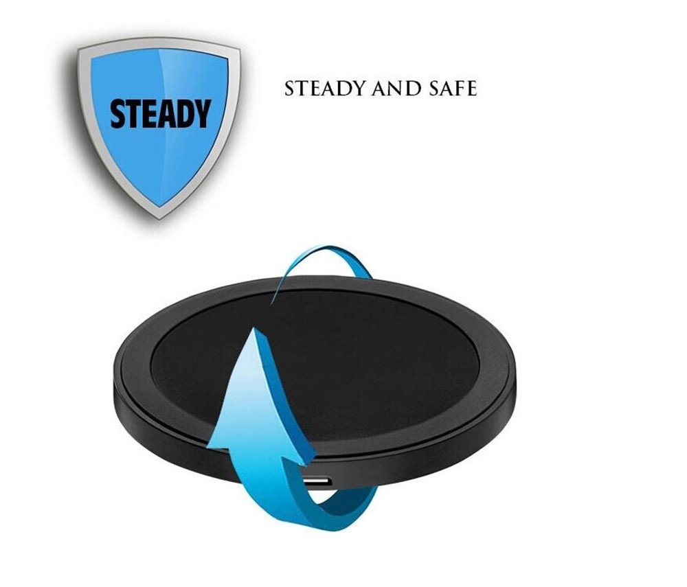 UPsztec Q5 Wireless Charger Pad For Samsung Galaxy S7 / S7 Edge / S6 Edge Plus / S6 and All Qi-enabled Devices(black-black)