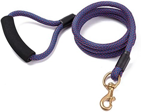 Upstream Mountain Climbing Rope Dog Leash Great 6FT Rope Leash for Small, Medium, and Large Breeds(Purple)