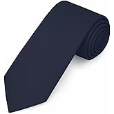 Jacob Alexander Men's Slim Width 2.75" Solid Color Tie