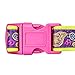 Blueberry Pet 5 Patterns Soft & Comfy Paisley Flower Print Neoprene Padded Adjustable Dog Collar, Dark Orchid, Large, Neck 18