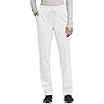 Cherokee Scrub Pants for Women Mid Rise Tapered Leg Drawstring Bottom WW105