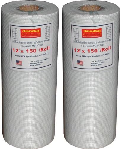 2 ROLLS 9" X 150' FIBERGLASS TAPE DRYWALL PLASTER JOINT ADHESIVE MASKING TAPES CBM1290