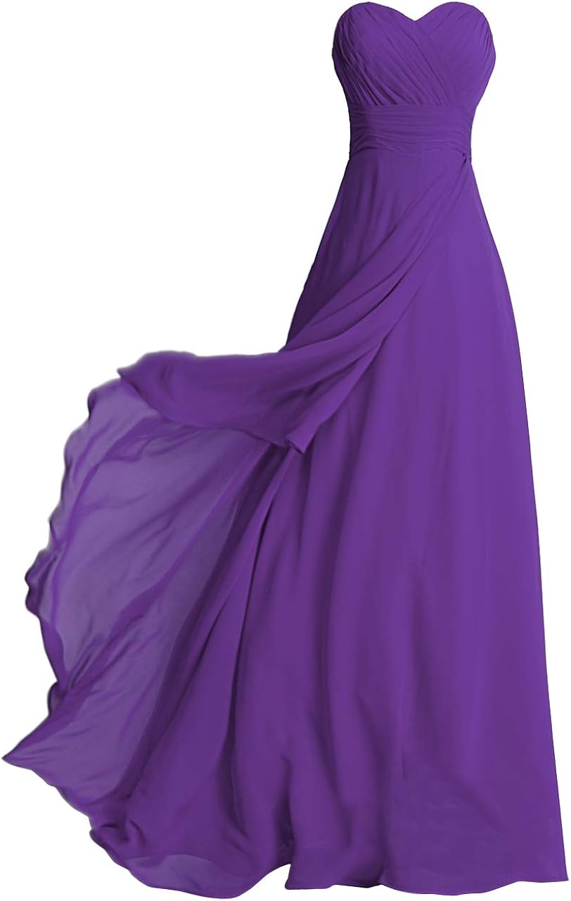 purple strapless dress