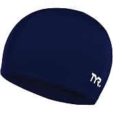 TYR Adult Lycra Fiber Swim Cap - Lightweight Warm Water Recreational Cap | Premium Lycra Fiber Weave | Warm Water Training | Hydrodynamic Drag Reduction | UPF 50+ Sun Protection