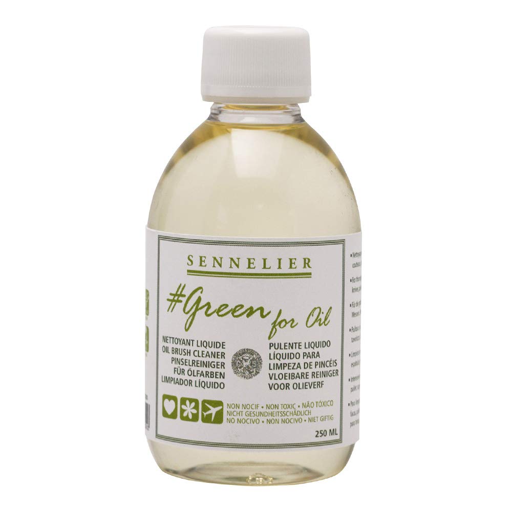 Sennelier Green for oil 250ml Oil brush cleaner natural ingedients